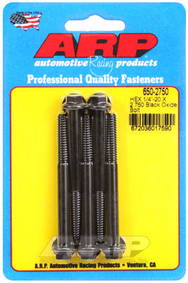 ARP fasteners 5-Pack Bolt Kit, Hex Head Black Oxide AR650-2750