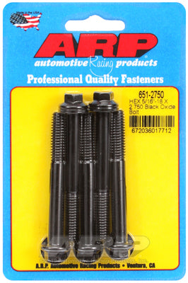 ARP fasteners 5-Pack Bolt Kit, Hex Head Black Oxide AR651-2750