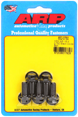 ARP fasteners 5-Pack Bolt Kit, Hex Head Black Oxide AR652-0750