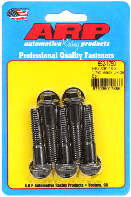 ARP fasteners 5-Pack Bolt Kit, Hex Head Black Oxide AR652-1750