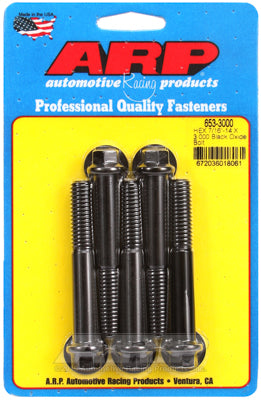 ARP fasteners 5-Pack Bolt Kit, Hex Head Black Oxide AR653-3000