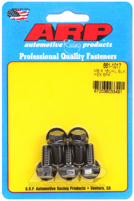 ARP fasteners 5-Pack Bolt Kit, Hex Head Black Oxide AR661-1017