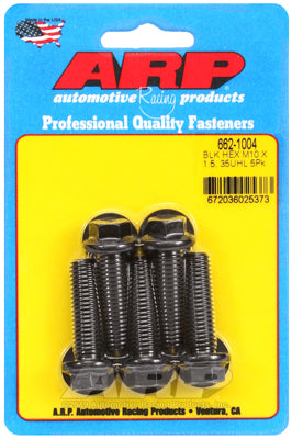 ARP fasteners 5-Pack Bolt Kit, Hex Head Black Oxide AR662-1004