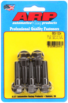 ARP fasteners 5-Pack Bolt Kit, Hex Head Black Oxide AR663-1004