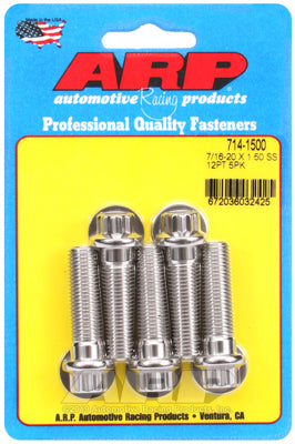 ARP fasteners 5-Pack Bolt Kit, 12-Point Head S/S AR714-1500