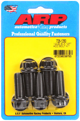 ARP fasteners 5-Pack Bolt Kit, 12-Point Head Black Oxide AR726-1250