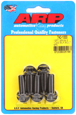 ARP fasteners 5-Pack Bolt Kit, 12-Point Head Black Oxide AR742-1000