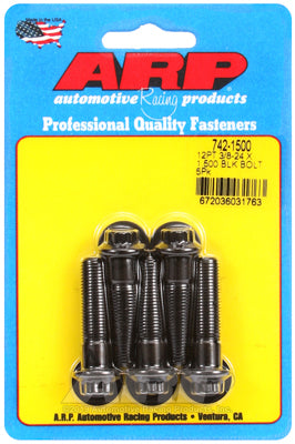 ARP fasteners 5-Pack Bolt Kit, 12-Point Head Black Oxide AR742-1500