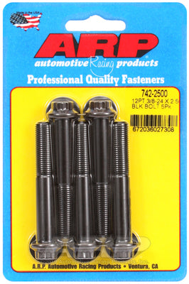 ARP fasteners 5-Pack Bolt Kit, 12-Point Head Black Oxide AR742-2500