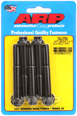 ARP fasteners 5-Pack Bolt Kit, 12-Point Head Black Oxide AR742-2750