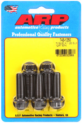 ARP fasteners 5-Pack Bolt Kit, 12-Point Head Black Oxide AR743-1250