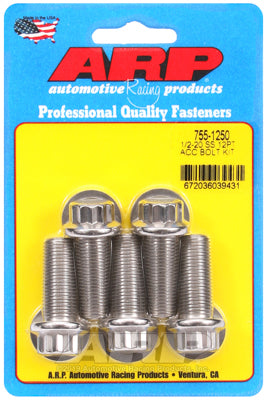 ARP fasteners 5-Pack Bolt Kit, 12-Point Head S/S AR755-1250