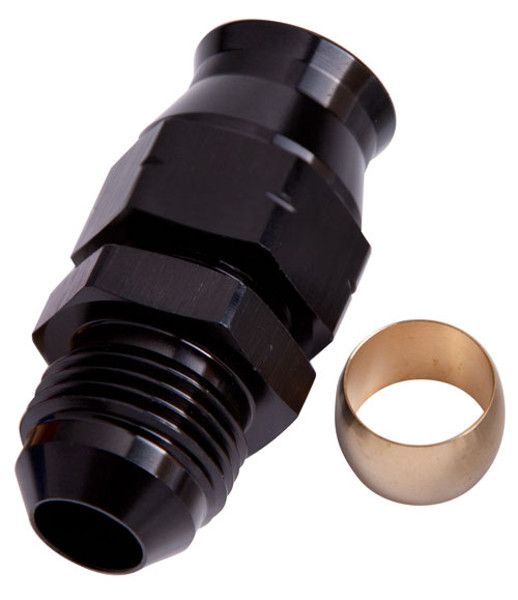 Aeroflow Tube to Male AN Adapter 1/4" to -4AN AF108-04BLK