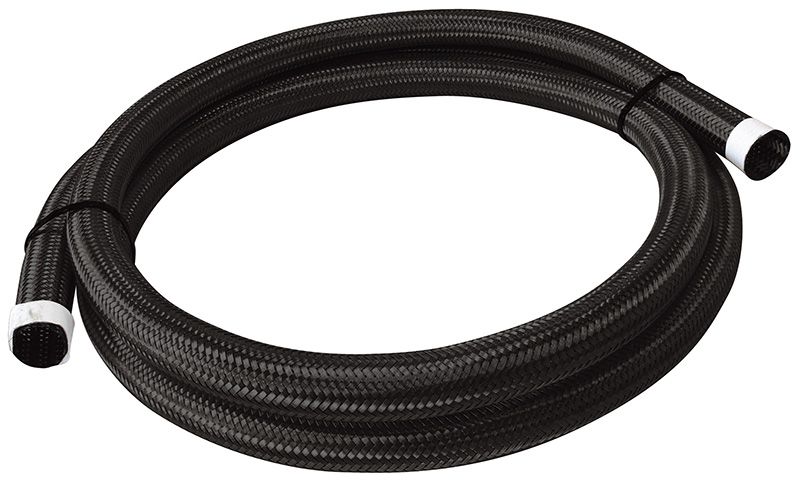 Aeroflow 111 Series Black Stainless Steel Braided Cover 9/16" (14mm) I.D AF111-014-1MBLK