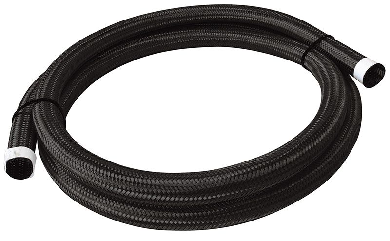 Aeroflow 111 Series Black Stainless Steel Braided Cover 9/16" (14mm) I.D AF111-014-2MBLK