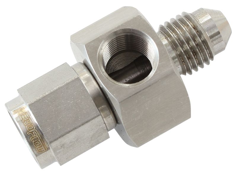 Aeroflow Straight -4AN Female to Male with 1/8" NPT Port AF140-04-SS