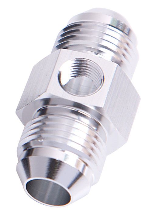 Aeroflow Straight Male Flare Union with 1/8" Port -6AN AF141-06S