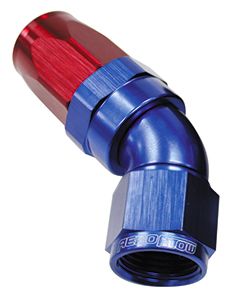 Aeroflow 150 Series Taper One-Piece Full Flow Swivel 45° Hose End -6AN AF152-06