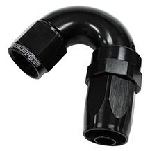 Aeroflow 150 Series Taper One-Piece Full Flow Swivel 150° Hose End -4AN AF155-04BLK