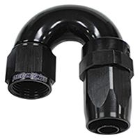 Aeroflow 150 Series Taper One-Piece Full Flow Swivel 180° Hose End -6AN AF159-06BLK