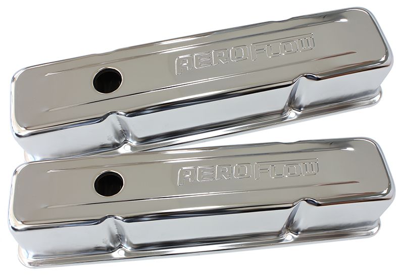 Aeroflow Chrome Steel Valve Covers AF1821-5000