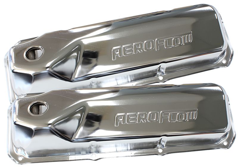 Aeroflow Chrome Steel Valve Covers AF1821-5001