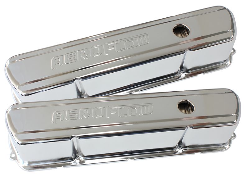 Aeroflow Chrome Steel Valve Covers AF1821-5004