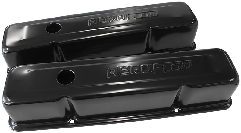 Aeroflow Black Steel Valve Covers AF1822-5000