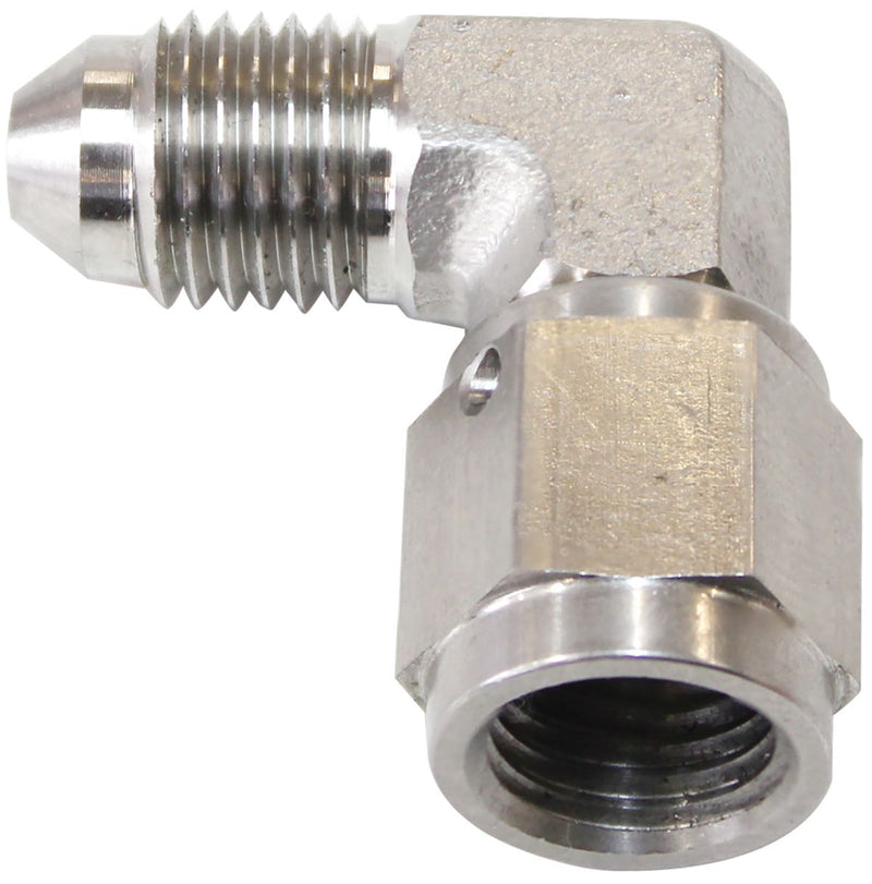 Aeroflow 90° Stainless Steel Male to Female Fitting -4AN AF207-04