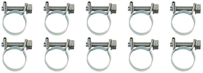 Aeroflow EFI Hose Clamps 1/4" (14AN) (10 Pack) AF26-0911