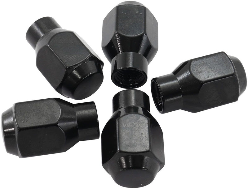 Aeroflow Conical ET Style Closed Black Wheel Nuts - 7/16-20" AF3021-4000