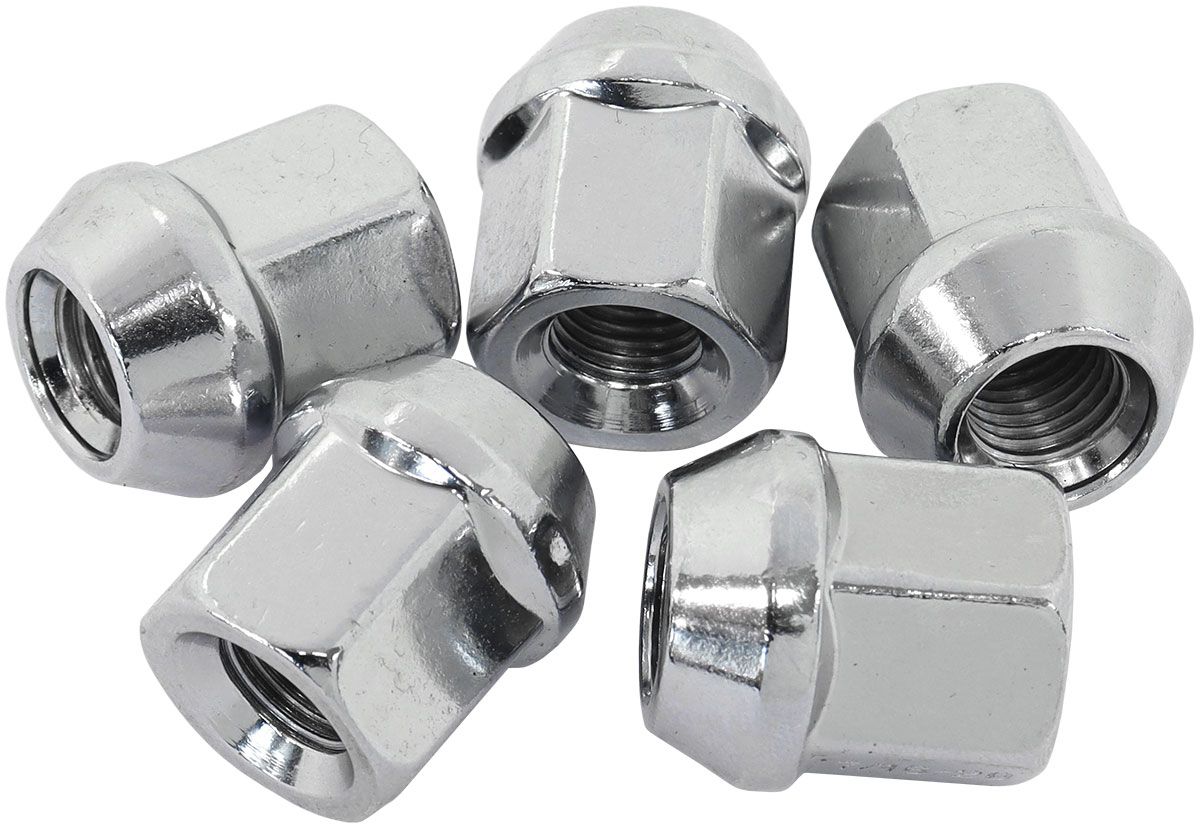 Aeroflow Acorn Short Open Chrome Wheel Nuts - 7/16-20" AF3031-1000