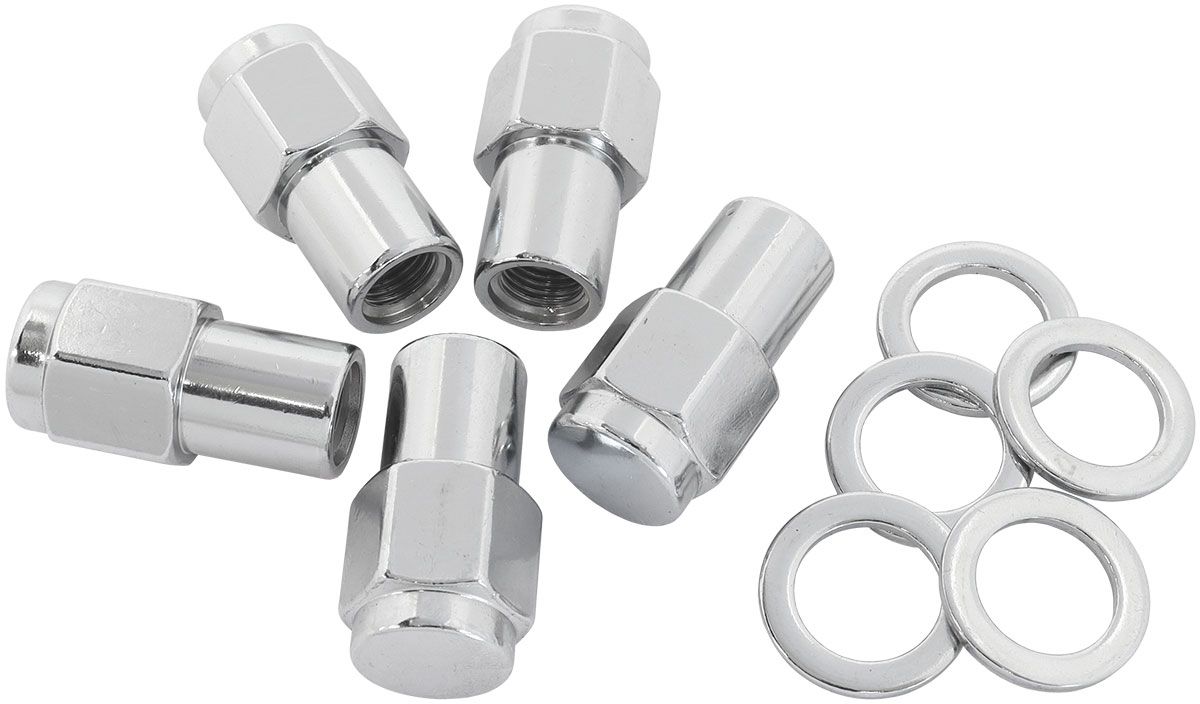 Aeroflow 0.750" Shank Closed Chrome Wheel Nuts - M12 x 1.50mm AF3046-7000