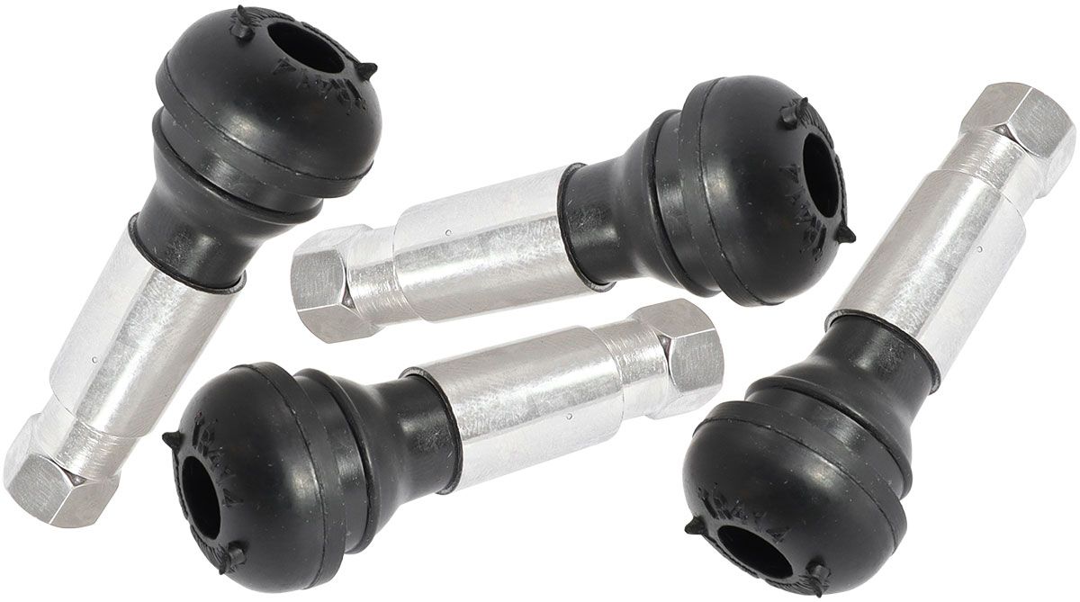 Aeroflow Rubber Pull-Thru Valve Stems - Chrome Finish AF3060-0008