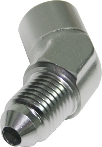 Aeroflow 45° Female NPT to Male AN Adapter 1/8" to -4AN AF371-04S