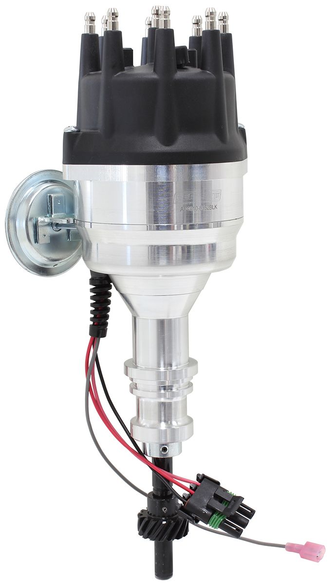 Aeroflow XPRO Ford Windsor Ready to Run Distributor, Machined Aluminium Body with Black C