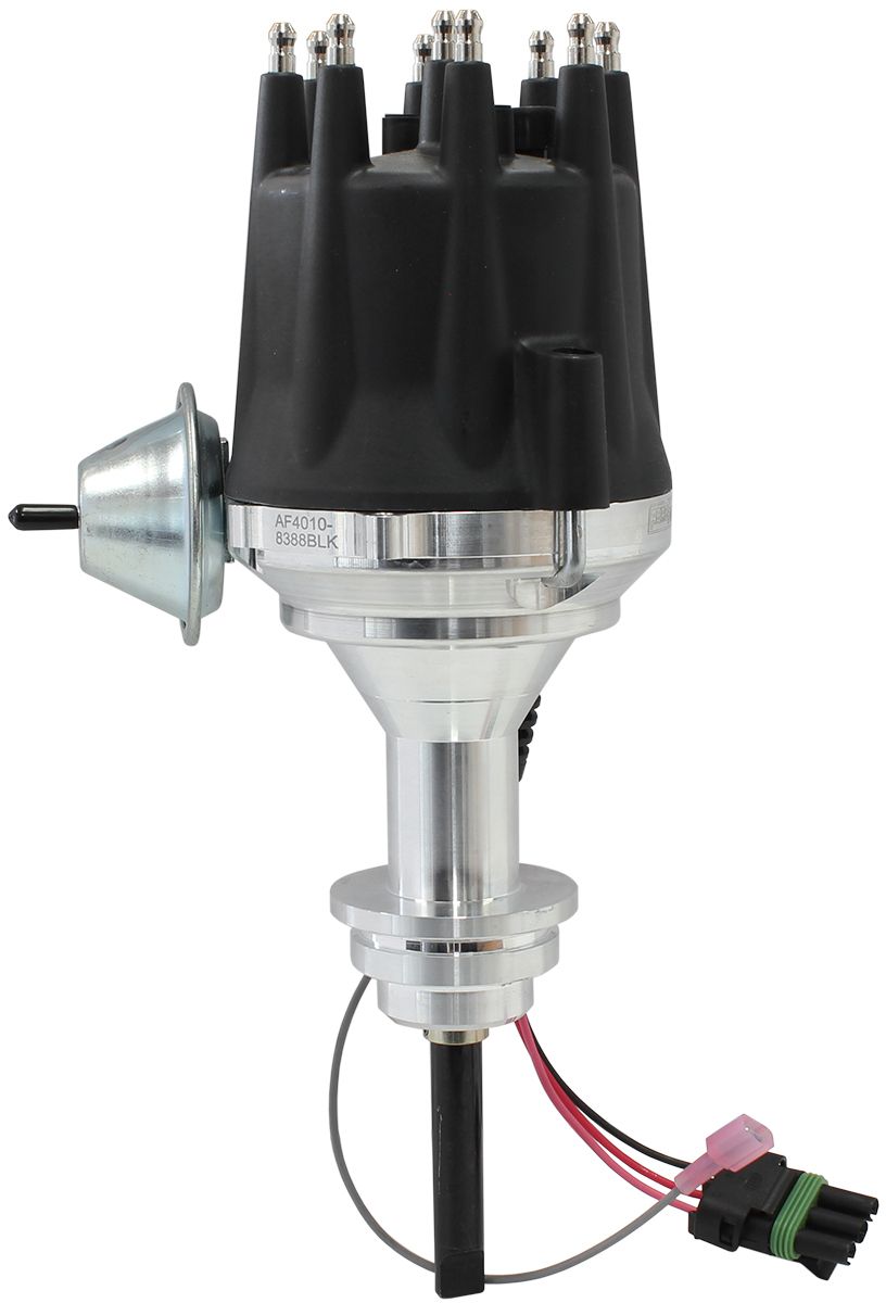 Aeroflow XPRO Chrysler Ready to Run Distributor, Machined Aluminium Body with Black Cap A