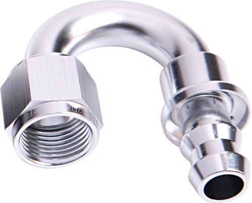 Aeroflow 400 Series Push Lock 180° Hose End -6AN AF406-06S