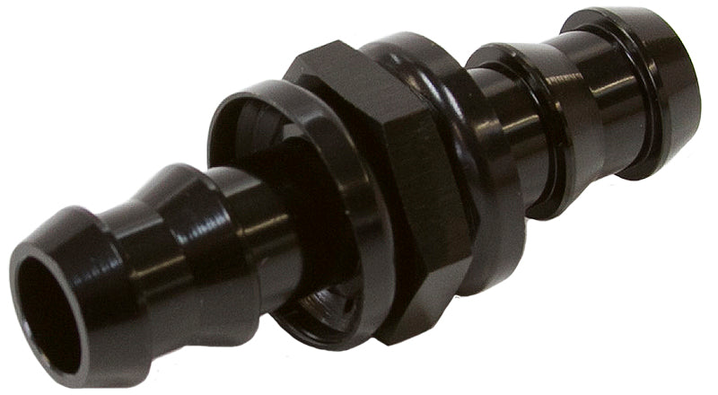 Aeroflow Male to Male Barb Push Lock Adapter -4 AF410-04BLK