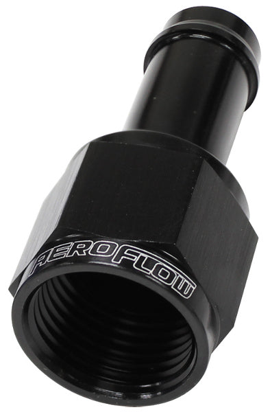 Aeroflow Straight Hose Barb 5/16" to -6AN Female AF411-06-05BLK