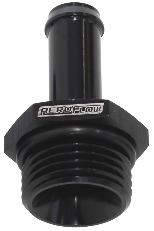 Aeroflow Straight Hose Barb 1/4" to -6 ORB AF414-06-04BLK