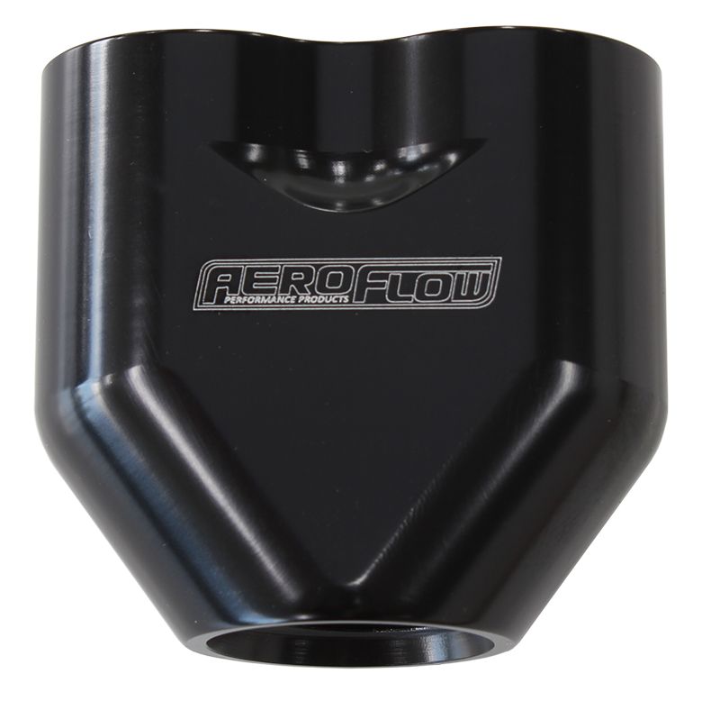 Aeroflow Billet 3 Port ORB U-Block AF455-10-08BLK