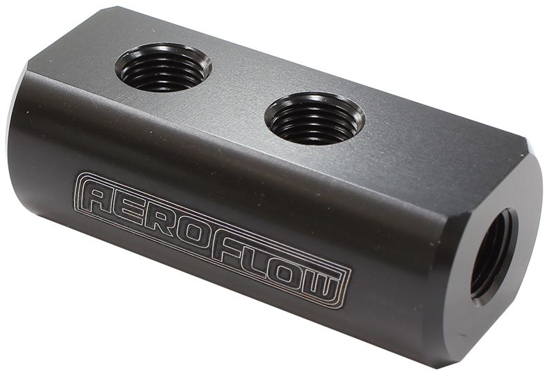 Aeroflow Compact Distribution Block AF456-01-04BLK