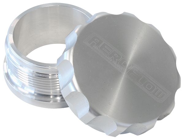 Aeroflow 2-1/2" Billet Aluminium Weld-On Filler with Silver Cap AF460-40S