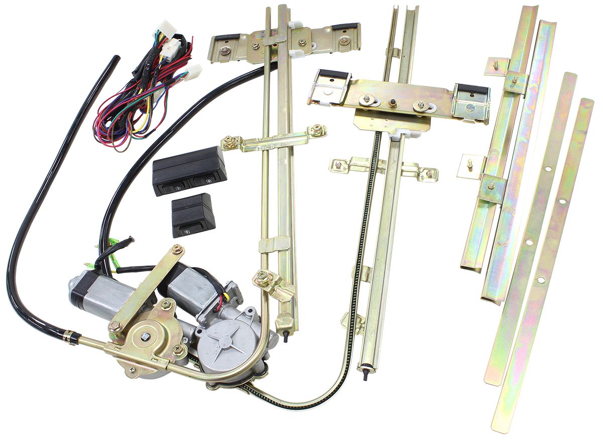 Aeroflow Electric Power Window Kit with Switches & Wiring AF49-1600