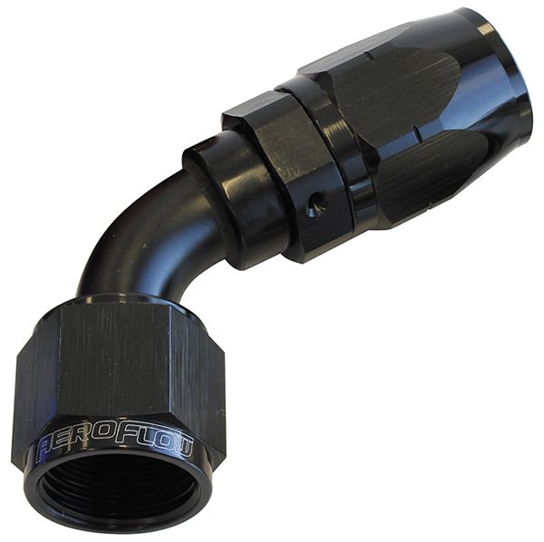 Aeroflow 500 Series Cutter Swivel 60° Hose End -4AN AF508-04BLK