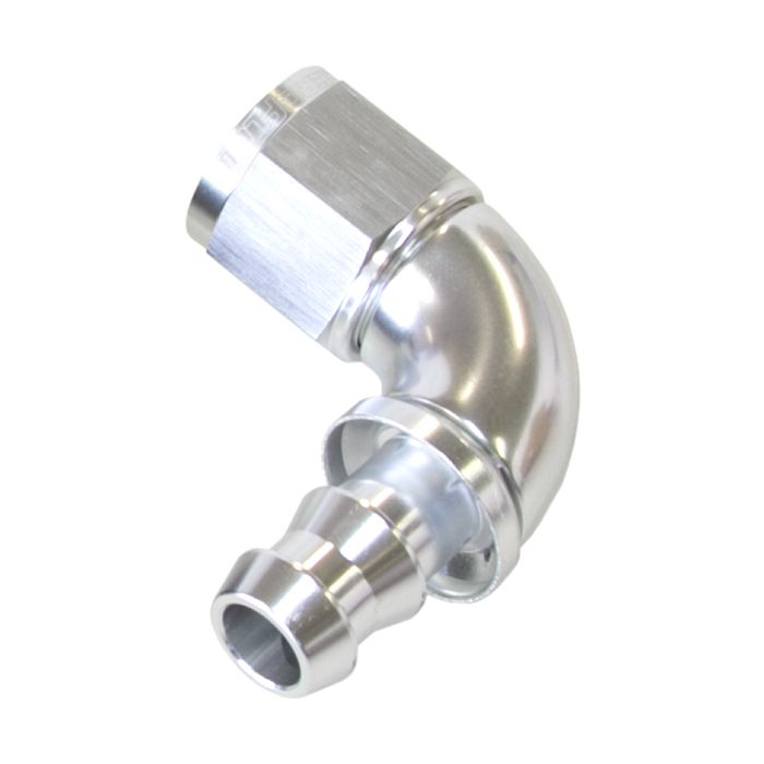 510 Series Full Flow Tight Radius Push Lock 90° Hose End AF513. Suits 400 & 500 Series Hose