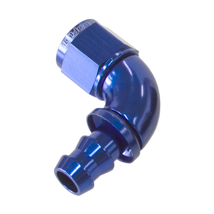 510 Series Full Flow Tight Radius Push Lock 90° Hose End AF513. Suits 400 & 500 Series Hose