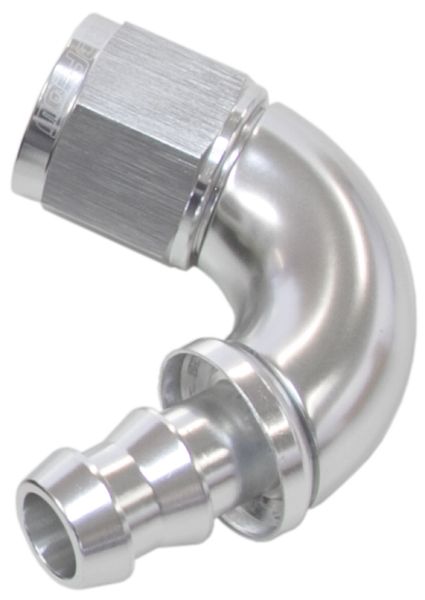 Aeroflow 510 Series Full Flow Tight Radius Push Lock 120° Hose End -4AN AF514-04S