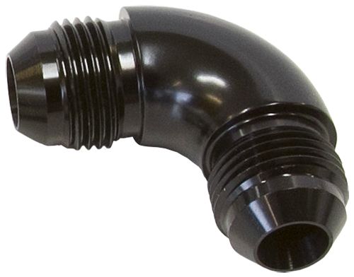 Aeroflow 90° Full Flow AN Union -4AN AF521-04BLK